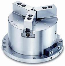 3-jaw hollow power chuck fixture